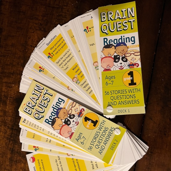 Brain Quest Q&A Cards & Brain Quest 1st Grade Reading Both 1st Grade - Picture 6 of 12
